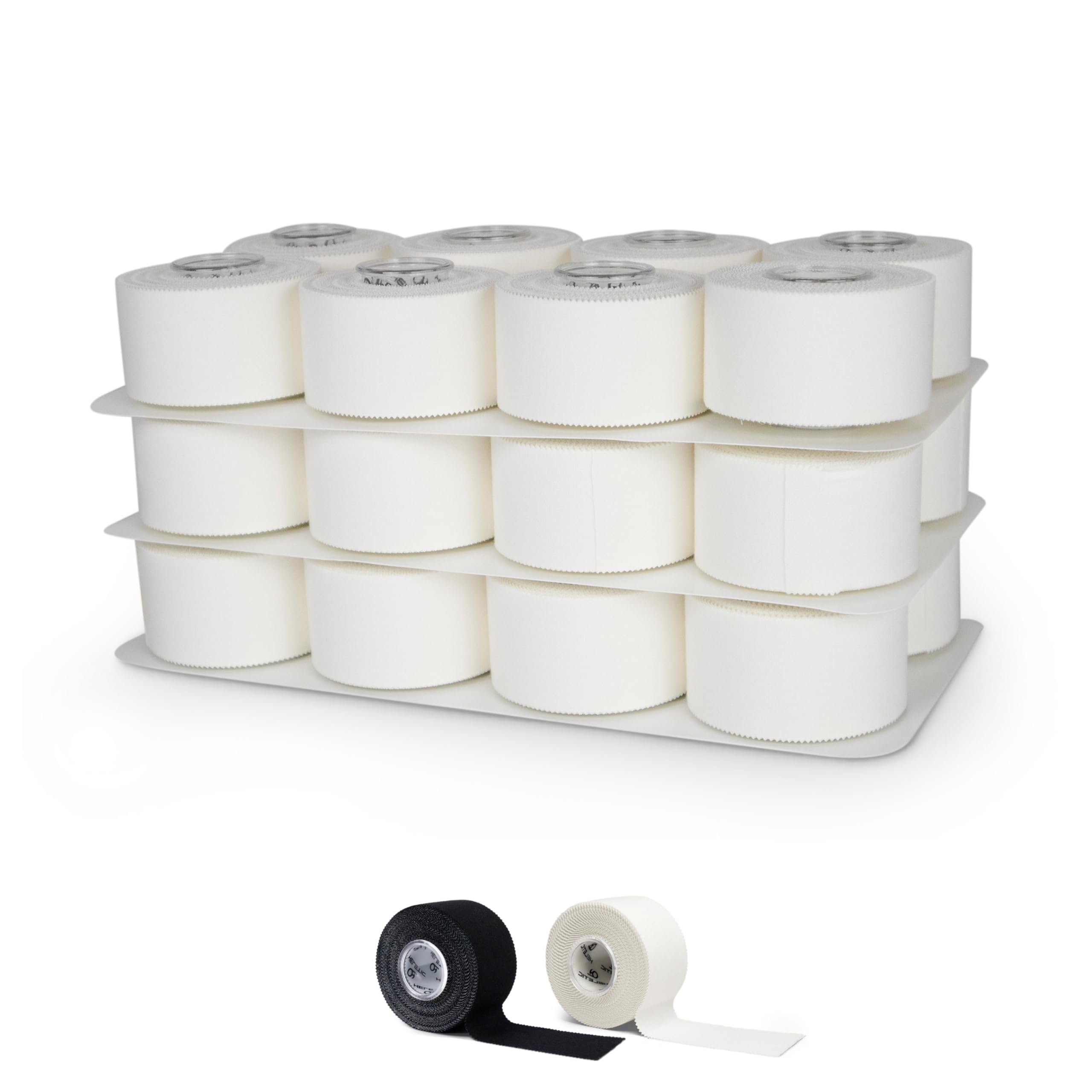 HELETIC Sporttape 3,8cm x 10m - Athlete Pro | unelastisches, starres Tape mit extra starker Haftung, Plastikkern und schweißresistent