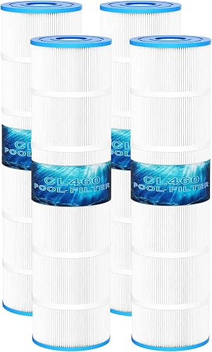 Pool Filter Cartridge Replace Jandy CV460, CL460, 4 Pack | Replace Jandy A0558000, R0554600, Pleatco PJAN115-PAK4, Unicel C-7468, Filbur FC-0810, FC-6410, Aladdin 21501