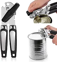 Abridor de Latas Manual Garrafa e Cerveja 3 em 1 Inox Multifuncional Durável e Resistente para Camping Cozinha e Bar