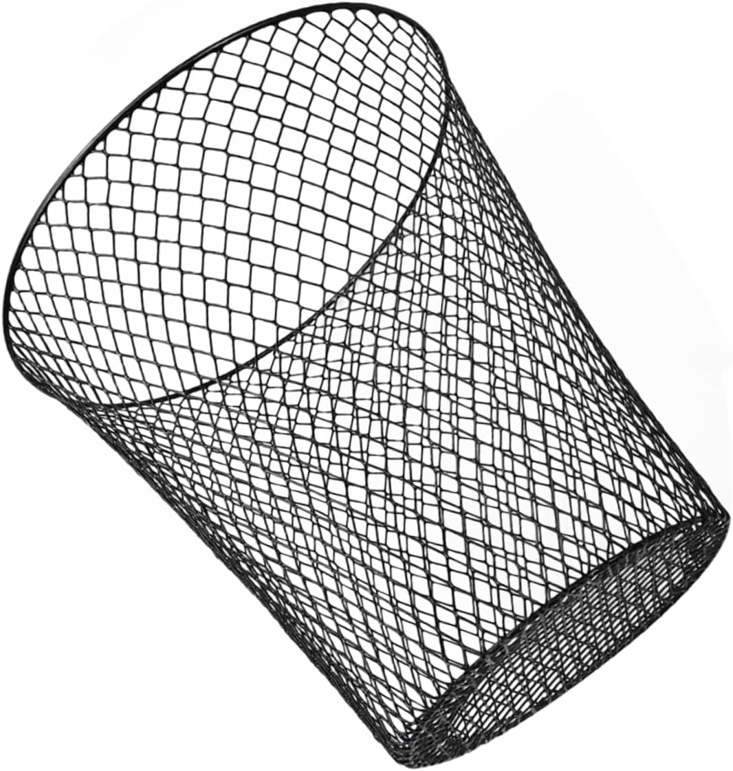 Iron Woven Storage Basket Versatile Cast Iron Hamper for Waste Laundry Fruits Vegetables Stylish and Practical Design for Home Camping Outdoor Use