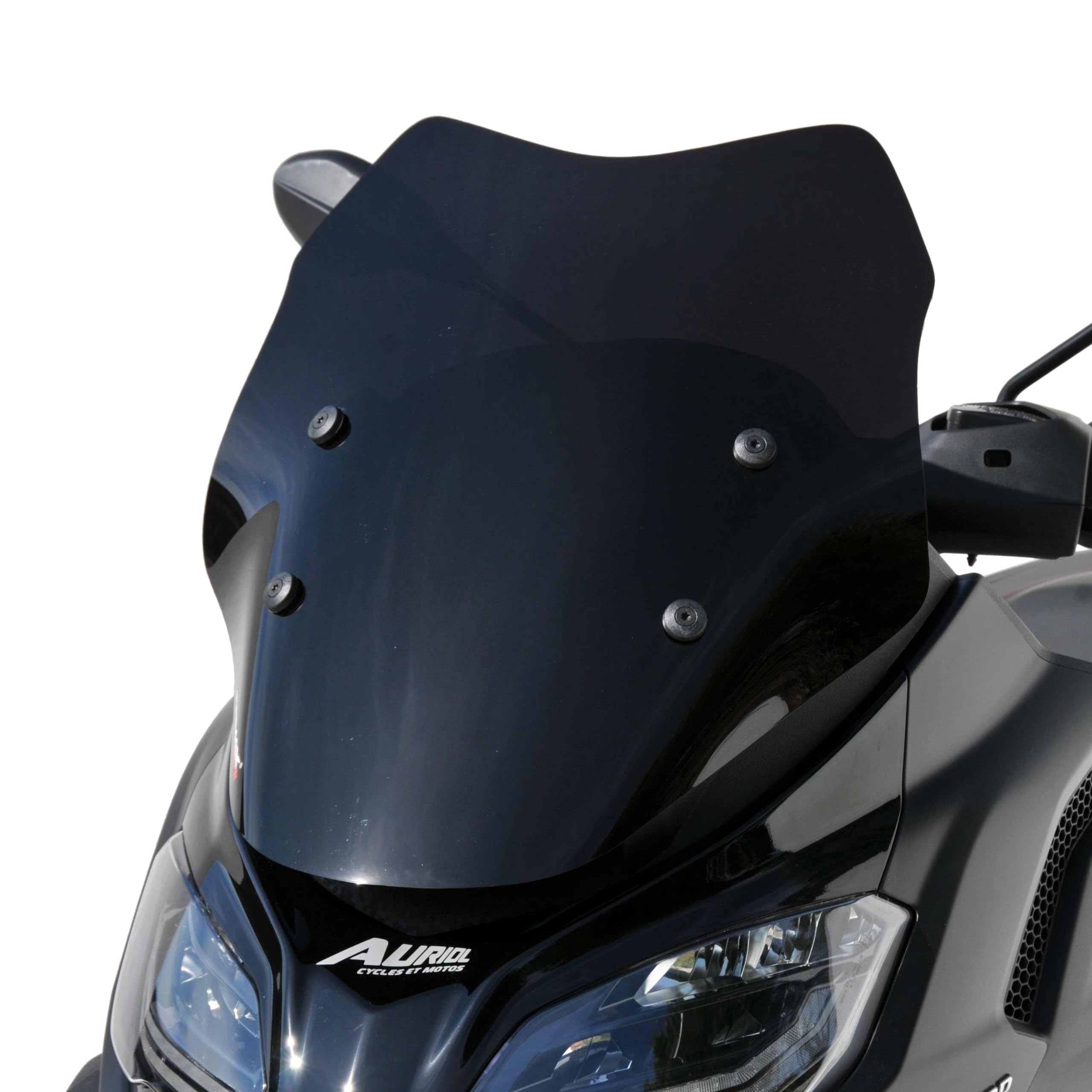 Parabrezza Ermax Touring Sport Per Piaggio MP3 300 HPE – Nero Scuro Opaco, 60 Cm, Modello 2019-2020