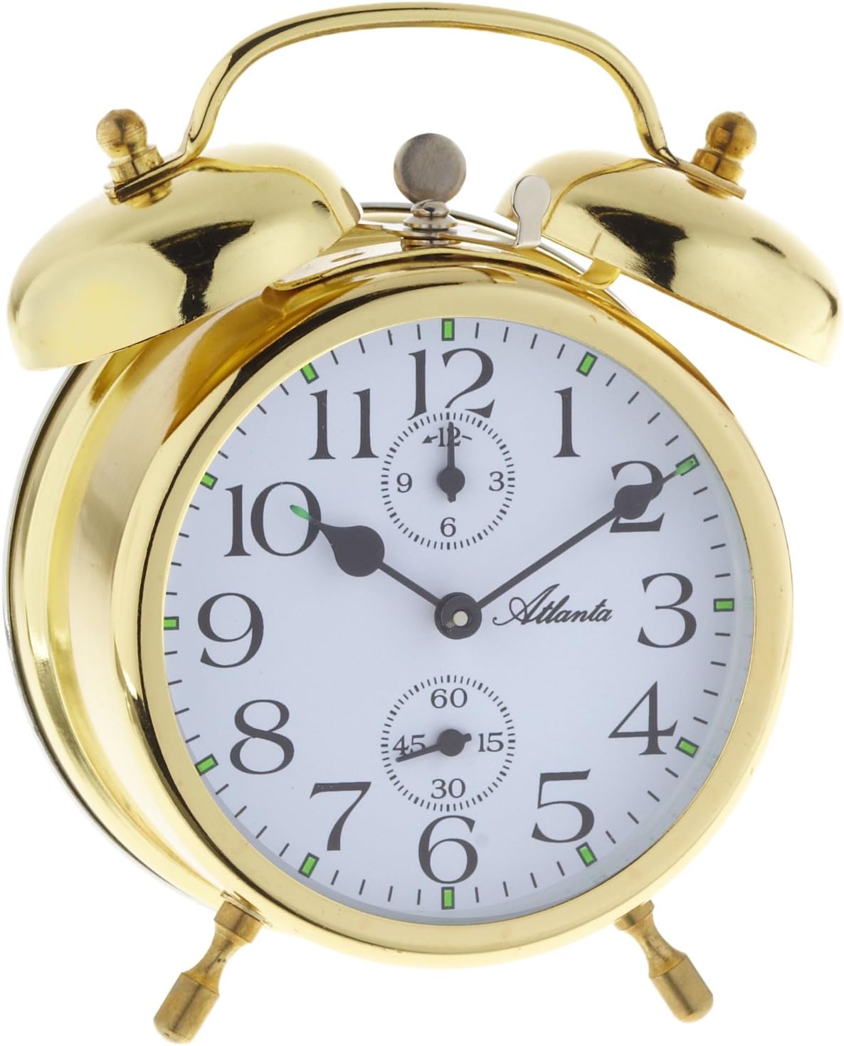 AtlantaAtlanta Twin Bell Alarm Clock with Luminous Hands Analog 1058 9