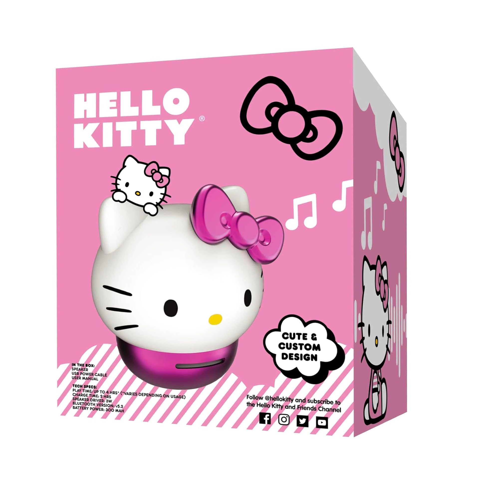 Amazon.com: Hello Kitty Wireless Speaker - Rechargeable and