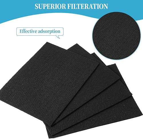 Miniatura 2 de DerBlue 2 juegos de filtros HEPA verdaderos y 8 filtros de repuesto de carbono A 115115 tamaño 21 para Winix PlasmaWave 5300 6300 5300-2 6300-2 P300