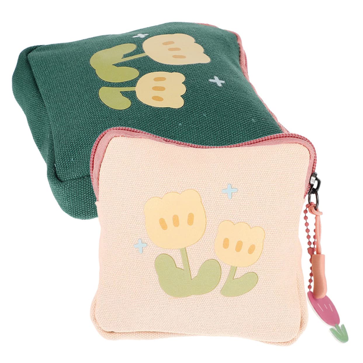 LALAFINA 4er-Set Waschbare Serviettentaschen Für Damen Periodentasche Kompakte Aufbewahrung Für Binden Einzigartiges Stilvolles Design Peinlichkeit 2 Stück X 4