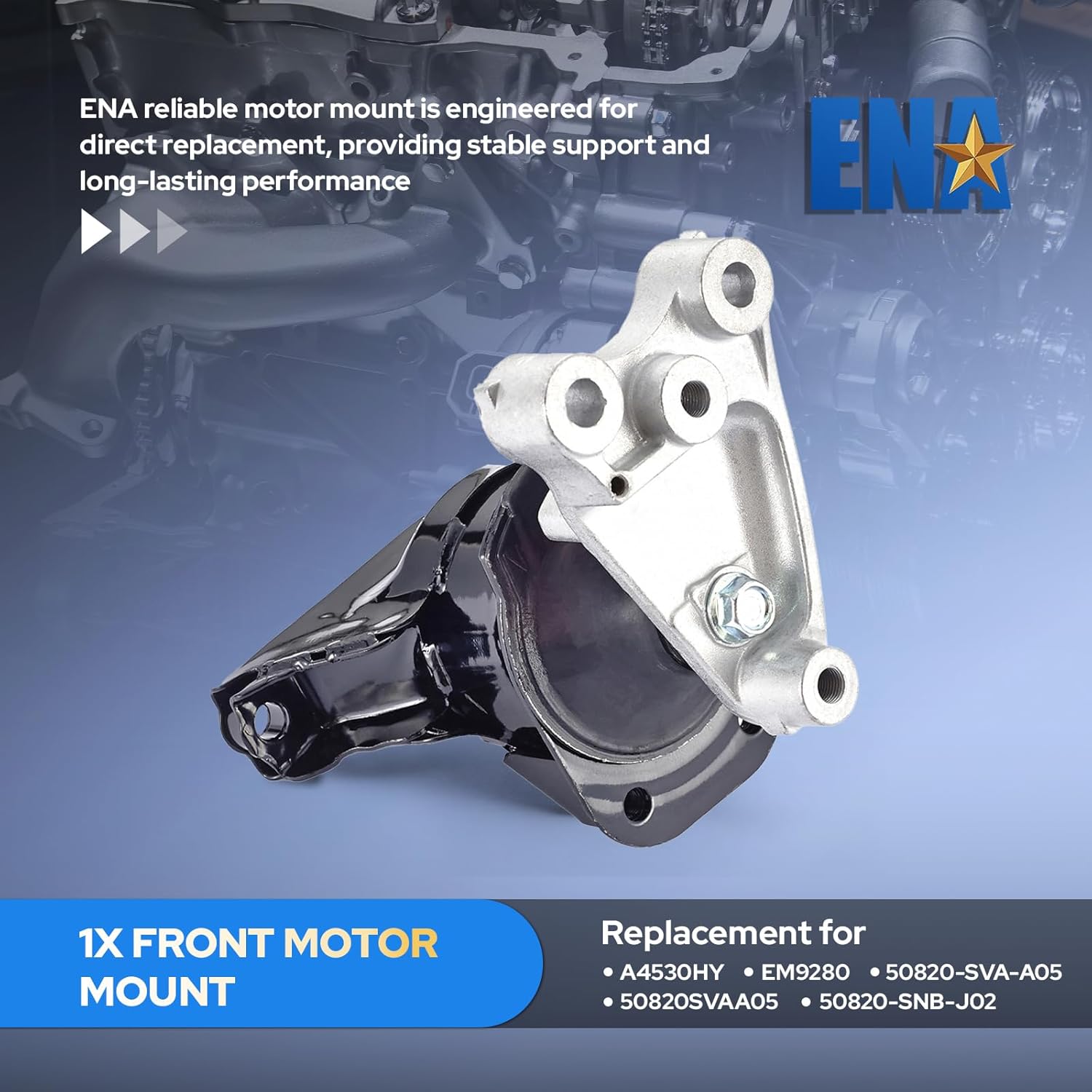 ENA Front Right Engine Motor Mount 2006 2007 2008 2009 2010 2011 Compatible with Honda Civic DX LX EL 1.8L L4 Replacement for A4530 EM9280 50820SVAA05