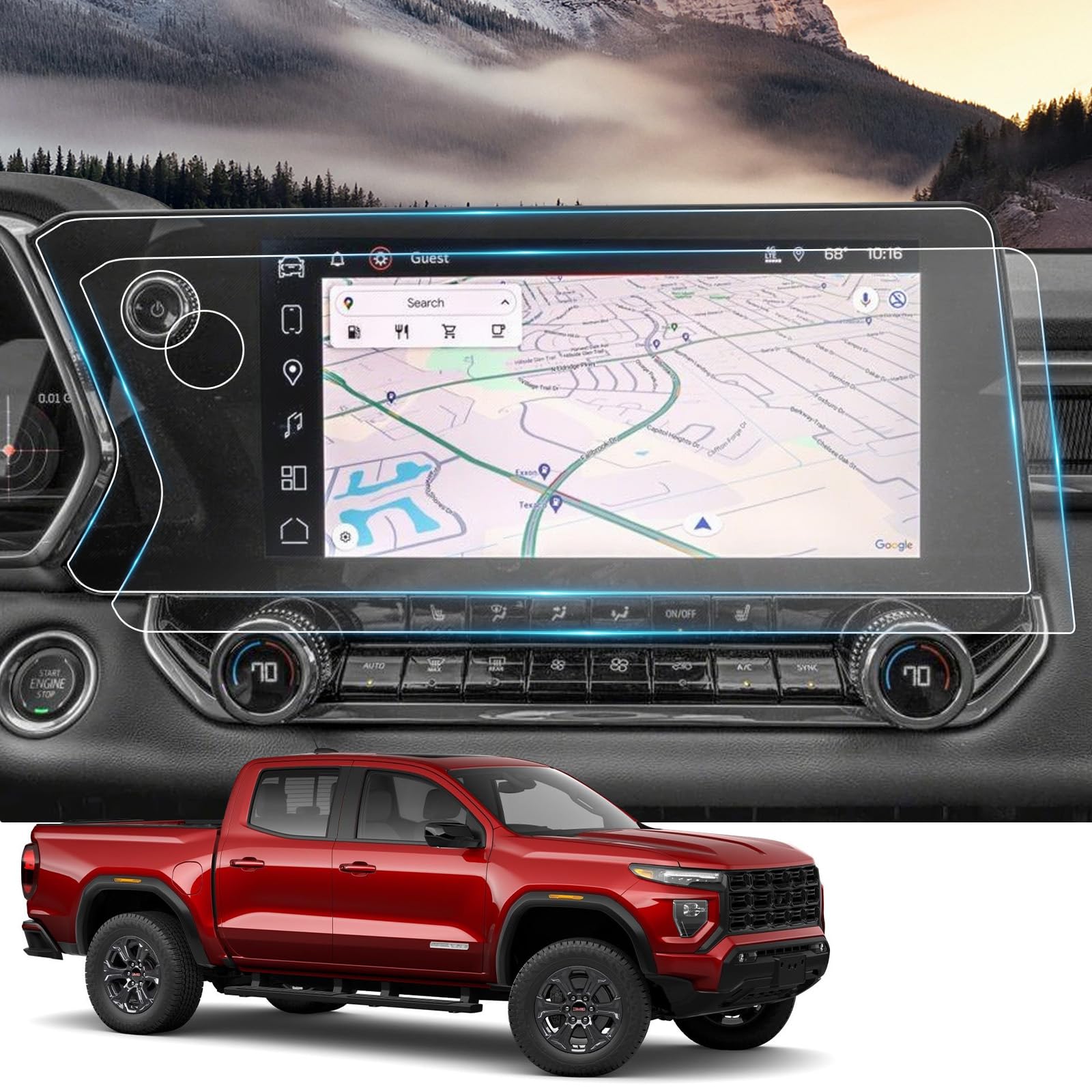 2025 Canyon Screen Protector for 2023 2024 2025 GMC Canyon (AT4, Denali, AT4X, Elevation) 11.3'' Touch Screen Cover Infotainment Protector Screen