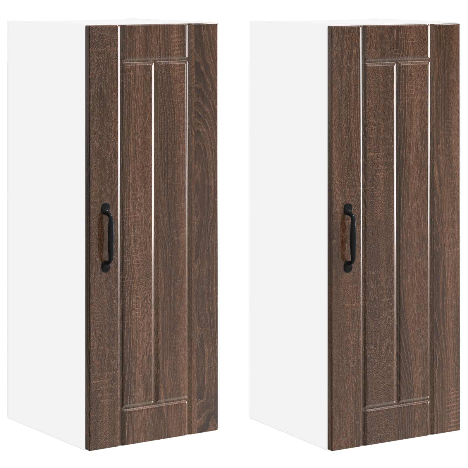 Armoire murale Lucca 2 pièces. Bois de chêne marron