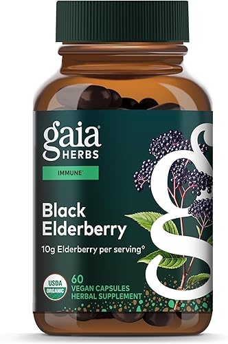 Gaia Herbs Fitocápsulas líquidas de baya de sauco negro, 60 unidades., 751063400602, 60, 1, 1