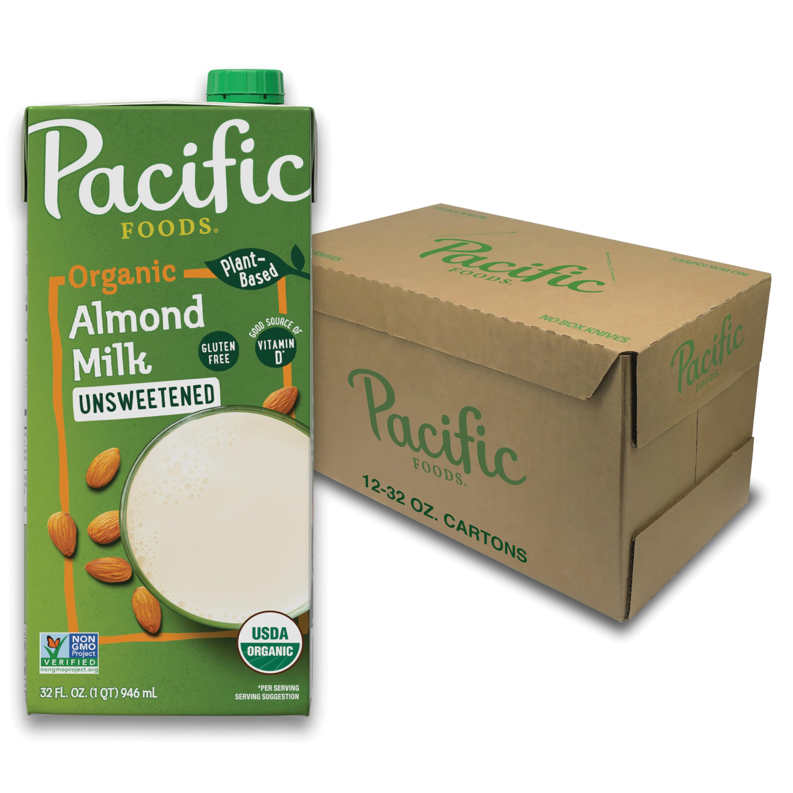 Pacific Foods Organic Unsweetened Almond Milk