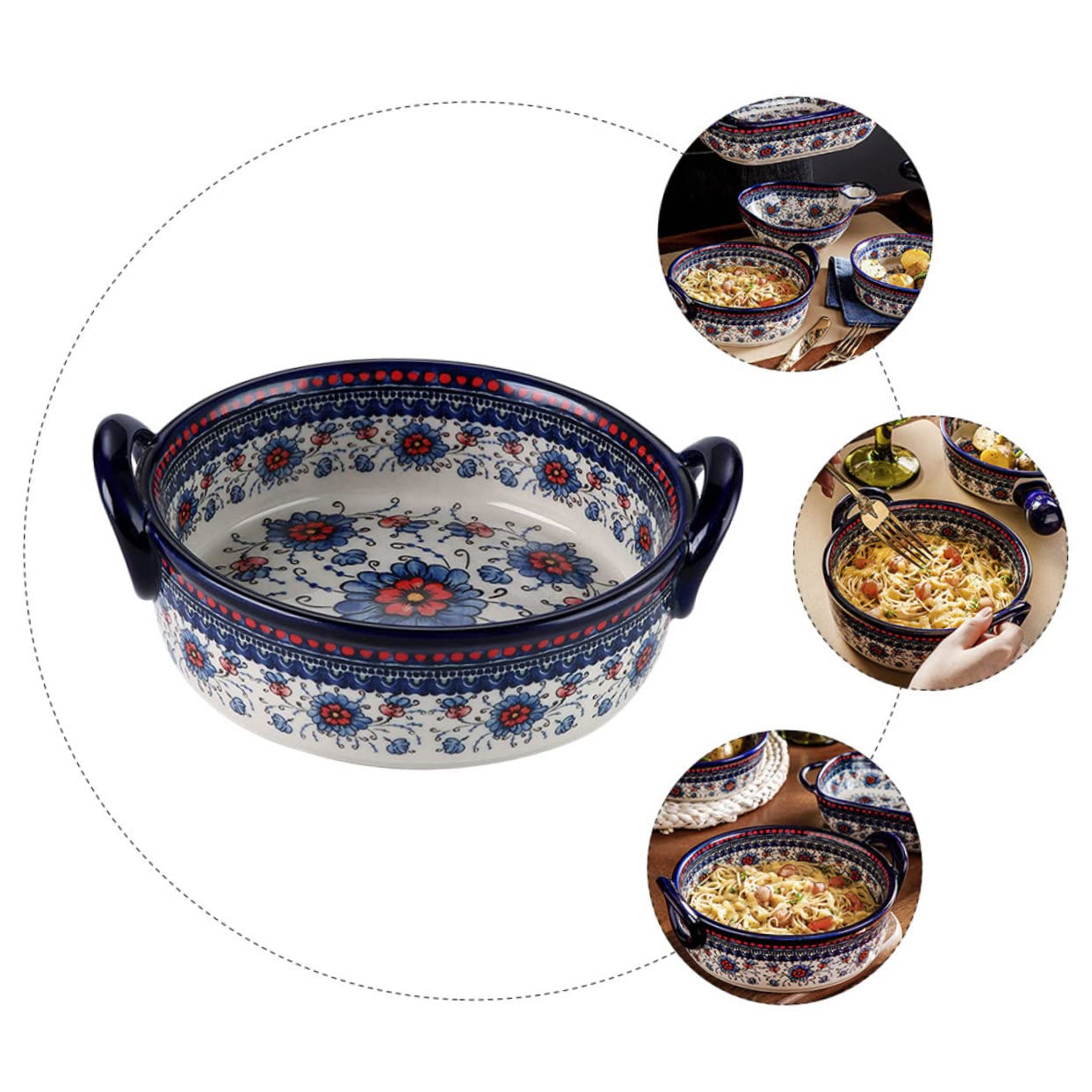 HEMOTON Four Micro- Assiette Colorée Bol De Ramequins Bol De Soupe à L'oignon Bols De Préparation Bols De Soupe à L'oignon De Bébé Bol à Collation Ustensiles De Cuisson Céramique