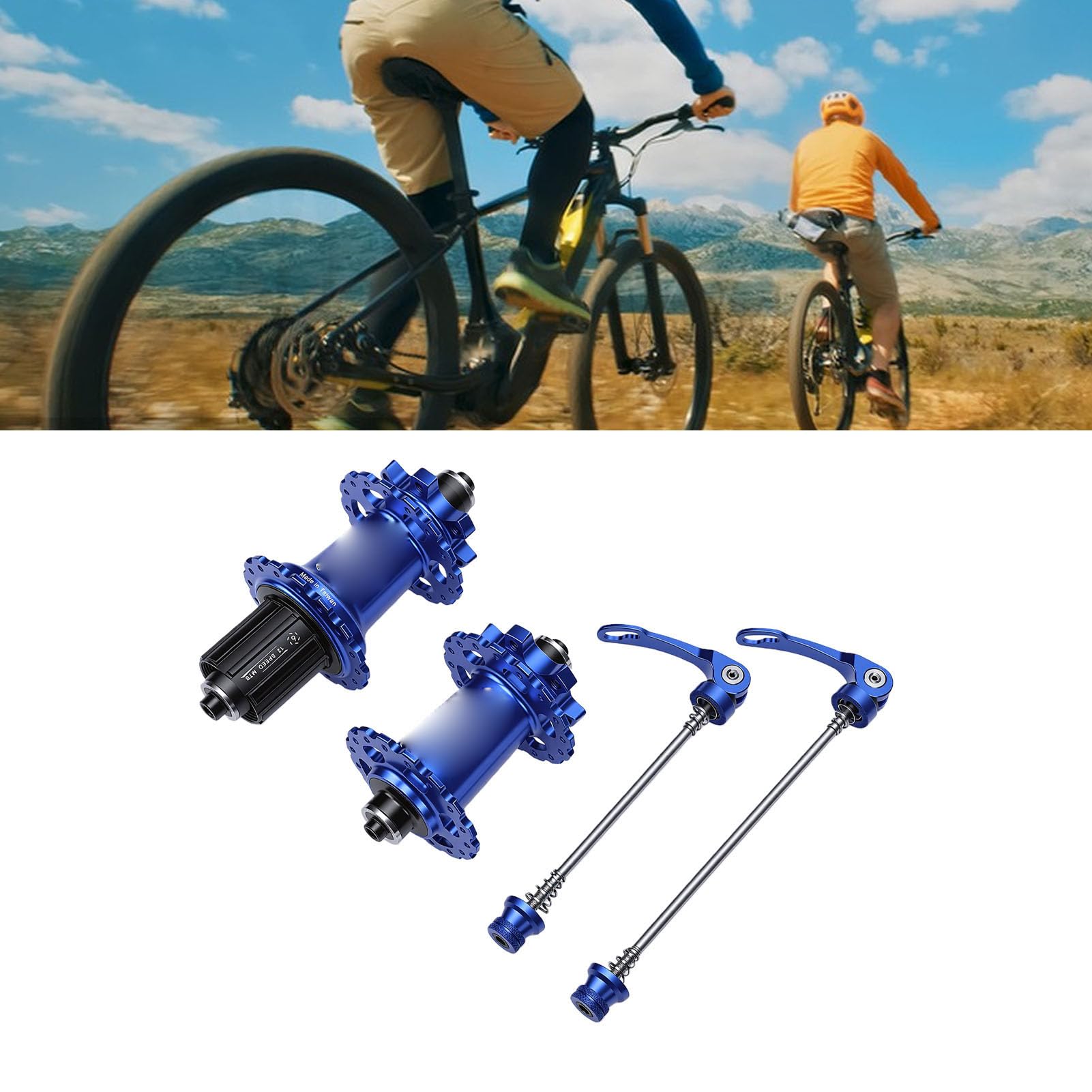 Dpofirs Piasta do Roweru Górskiego, 120 kliknięć, 6 Zapadek, 32 Otwory z Mechanizmem Zapadkowym HG Freehub z szybkozamykaną osią przelotową do Rowerów 8–12 Prędkości