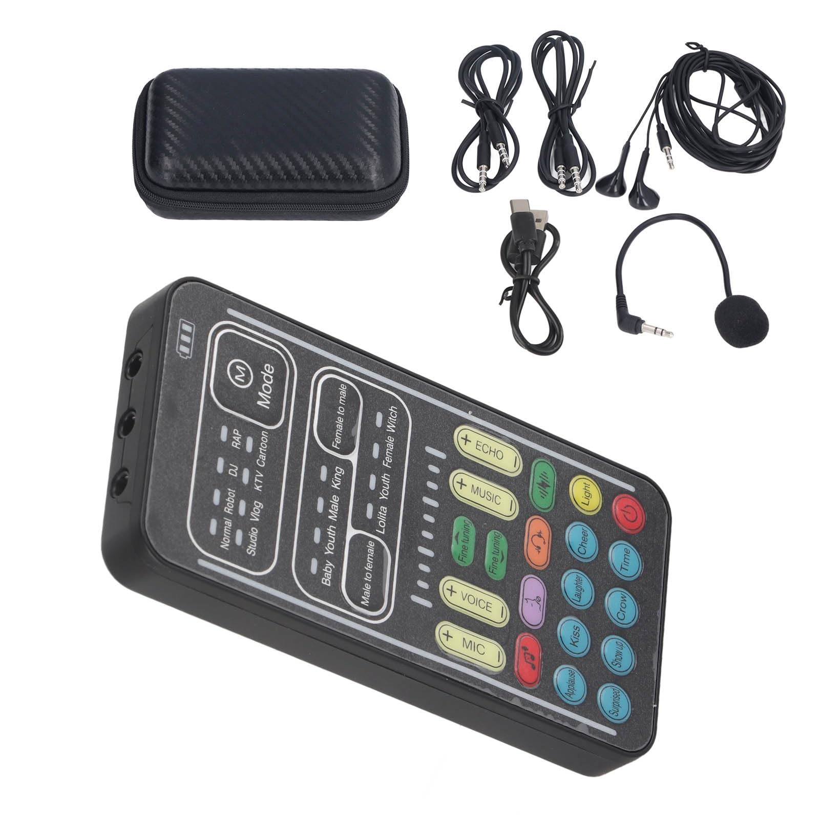 I9 Voice Changer K9 Sound Card Set Portable Voice Converter With 9 ...