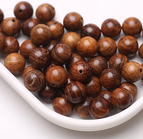 Miniatura 5 de 200 cuentas naturales de madera natural, hechas a mano, pulidas, espaciadoras, cuentas sueltas de madera para hacer joyas, manualidades hechas a