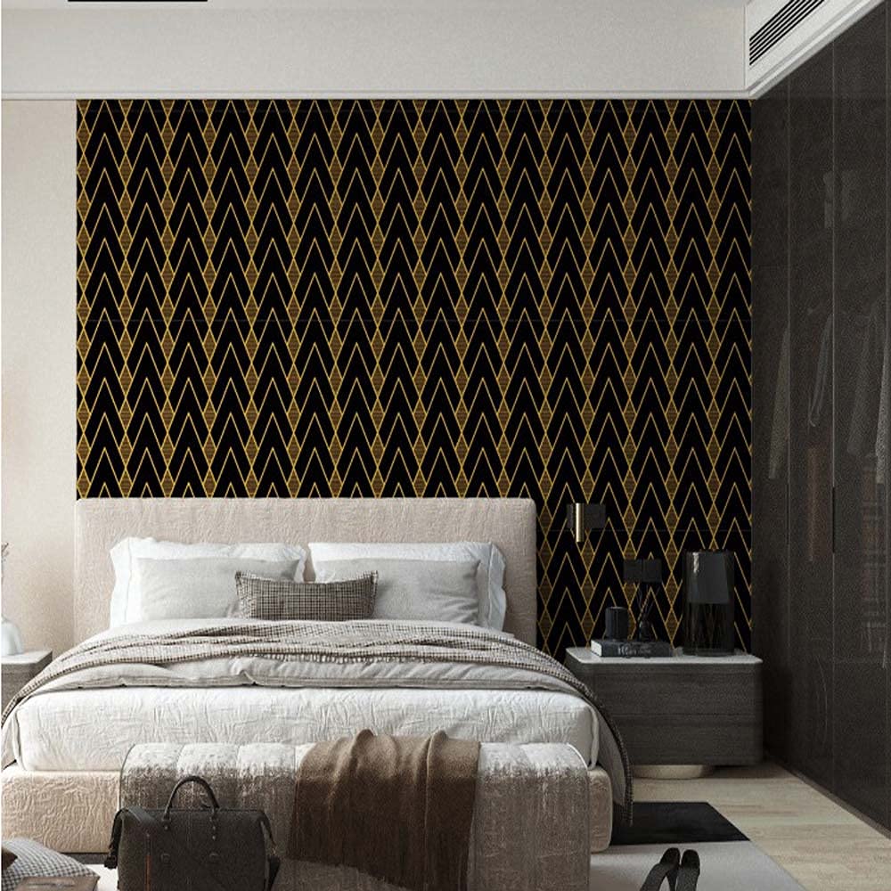 Papier peint rétro 3D en PVC : créez une ambiance vintage chic dans une chambre d'hôtel