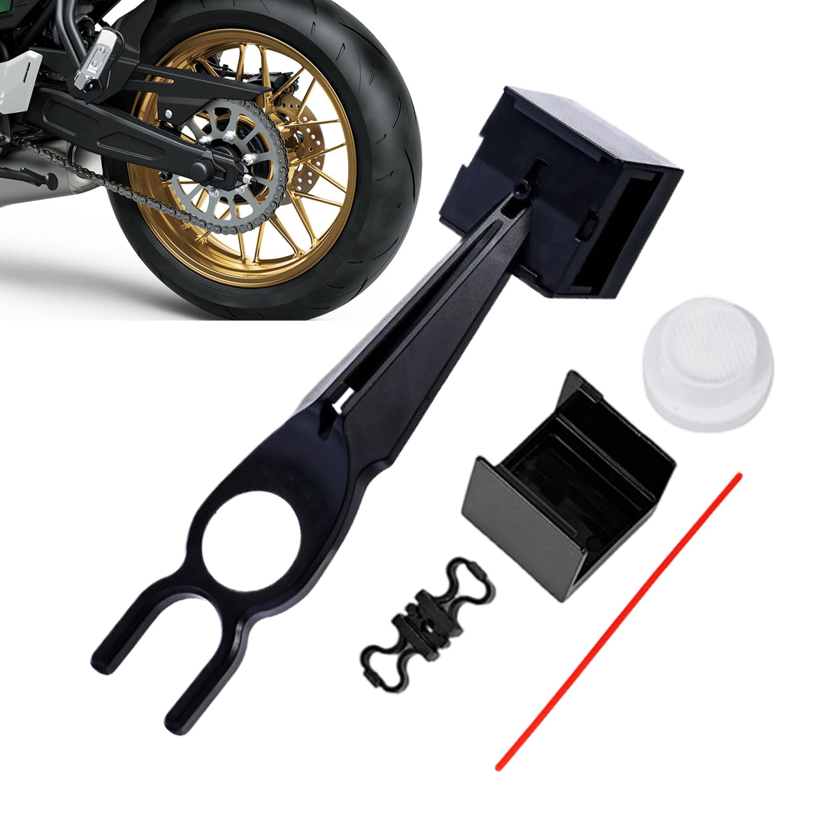 Applikator für Motorrad Ketten Schmiermittel - Präziser Öler - Spritzwassergeschütztes Kettenöl-Werkzeug | Für Motorradfahren Reinigung Wartung und mechanische Komponenten