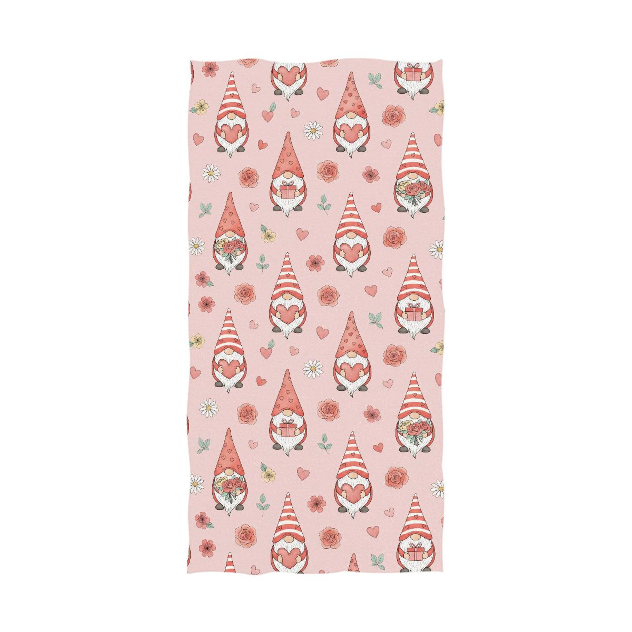 Kutsu Gnomes Bath Towel, Highly Absorbent Cotton Soft Bath Hand Towel for Bathroom Kitchen Hotel Spa, 64 x 32 In