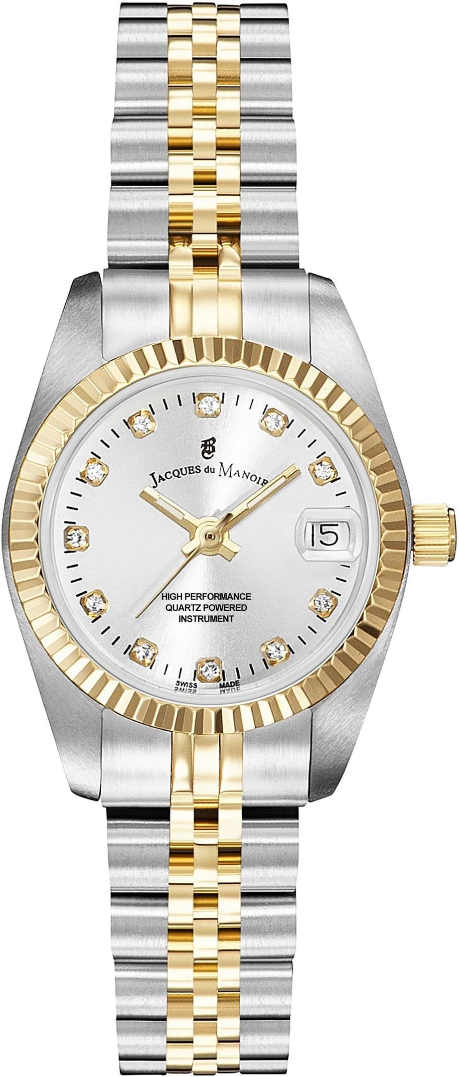 NRO.08 Ladies Inspiration Two-Tone Watch, Silver + Gold, bracelet