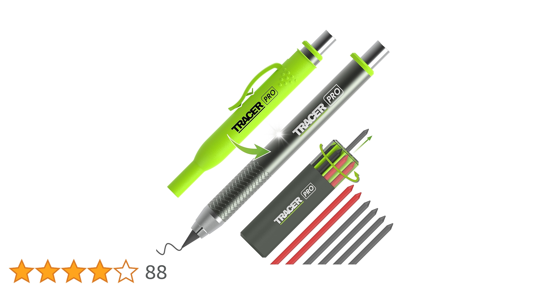 トレーサー サイト その他セット Amazon.co.jp: Tracer Proシリーズ タフメタル建設鉛筆 交換用芯