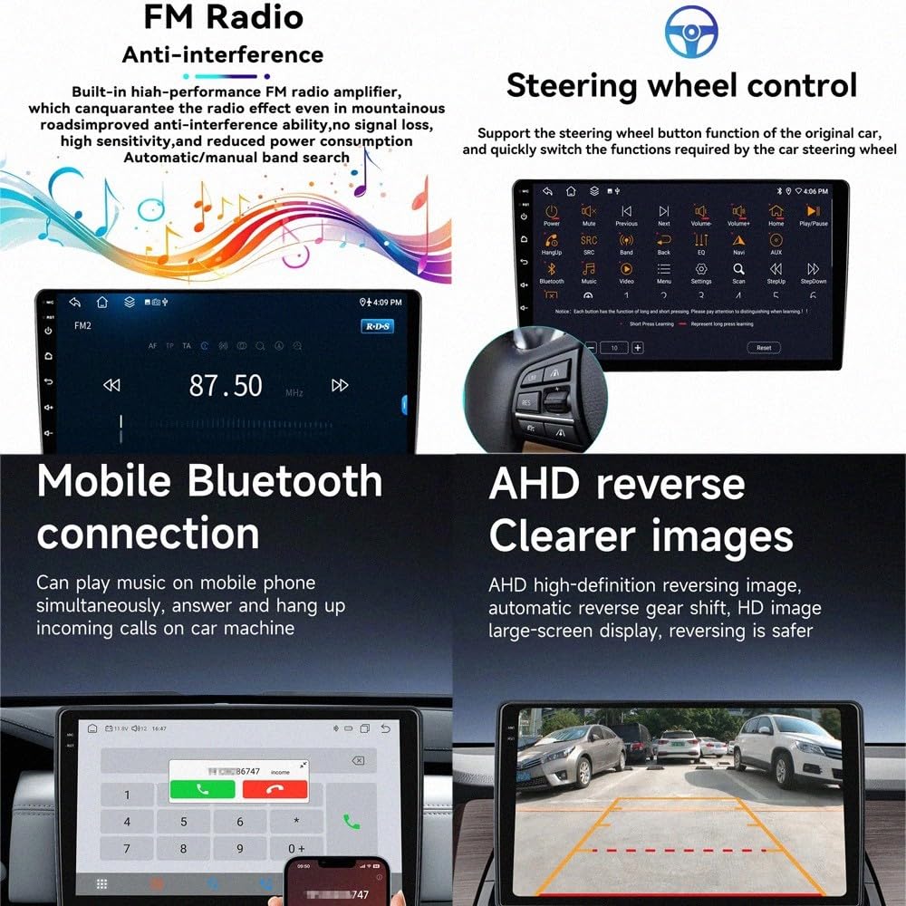 Car Navigation Car Radio per Citroen C2 C3 2001-2010 Wireless Carplay Android Auto Stereo Auto Bluetooth Ips con Pantalla Táctil con Gps, 8 Nucleo 8G+256G