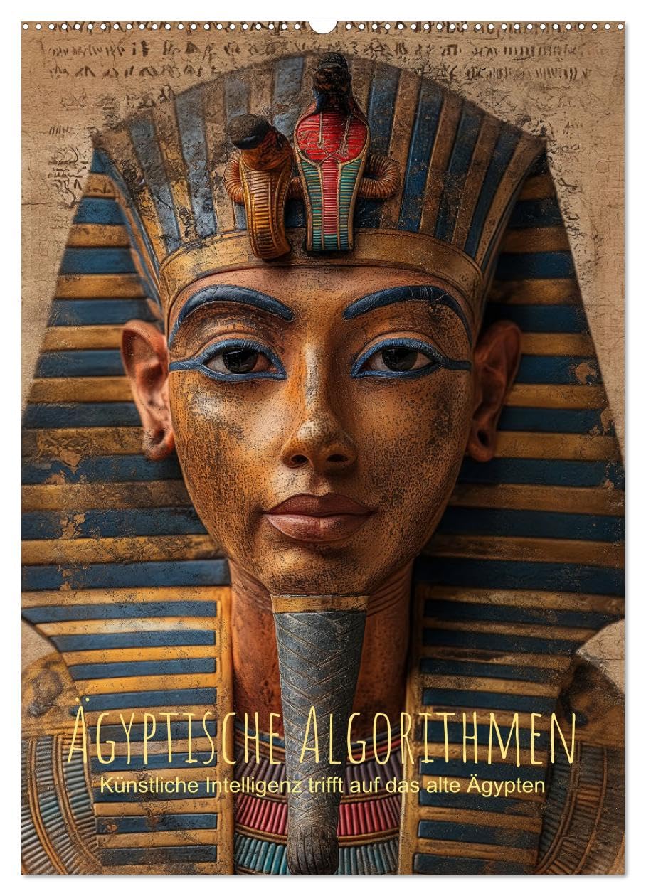 Ägyptische Algorithmen - Künstliche Intelligenz trifft auf das alte Ägypten (Wandkalender 2026 DIN A2 hoch), CALVENDO Monatskalender: Antike Eleganz ... in warmen Sepiatönen. (CALVENDO Wissenschaft)