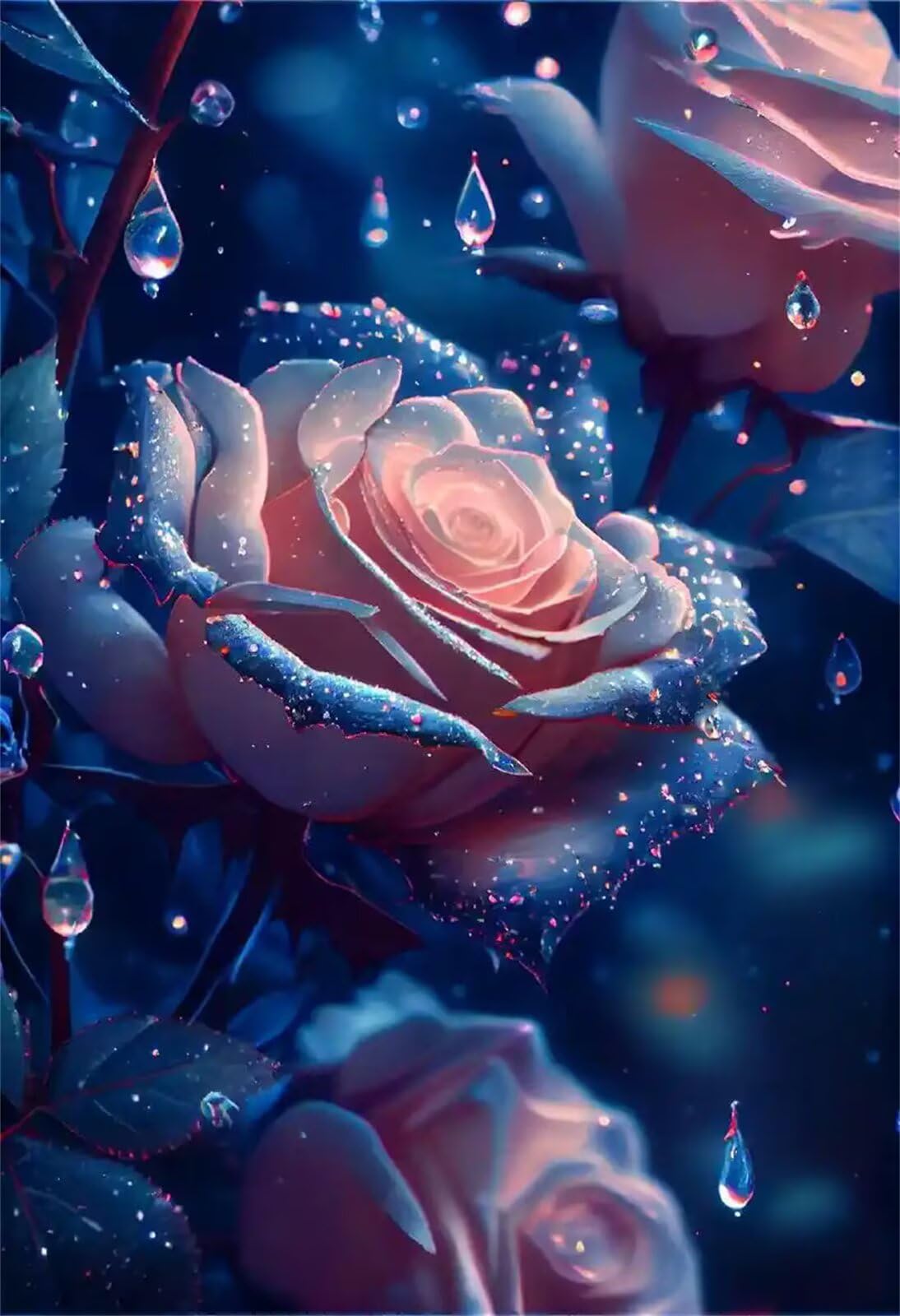Puzzle 1200 Pezzi per Adulti Fiore Rosa Rosa Gioco Educativo Divertimento Impossible Difficile Puzzle per Adulti 1200 Pezzi 75 x 50 cm