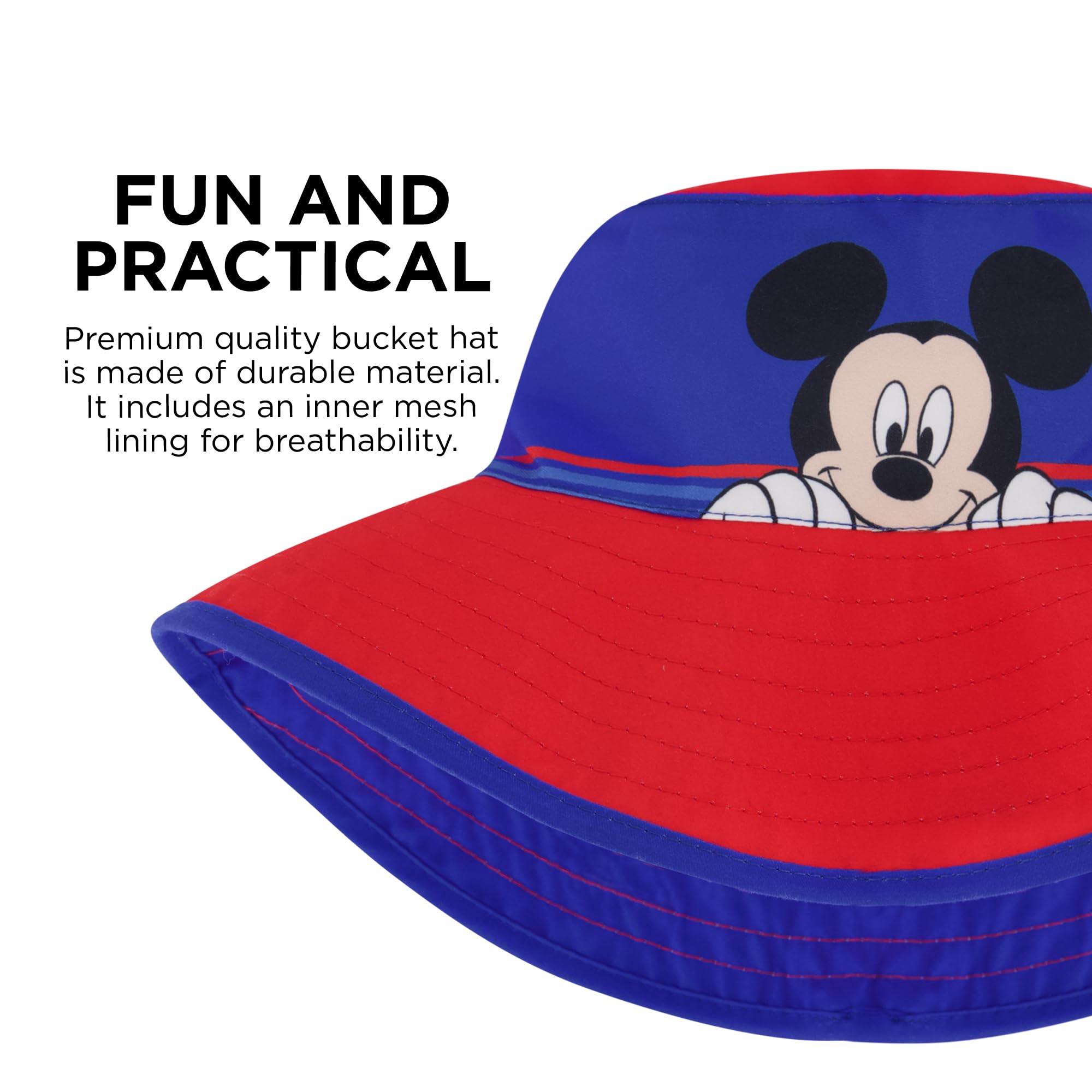 Disney Jungen Bucket Mickey Mouse Kleinkind 3-4 und Kinder Sonnenhut für Alter 5-8 Jahre