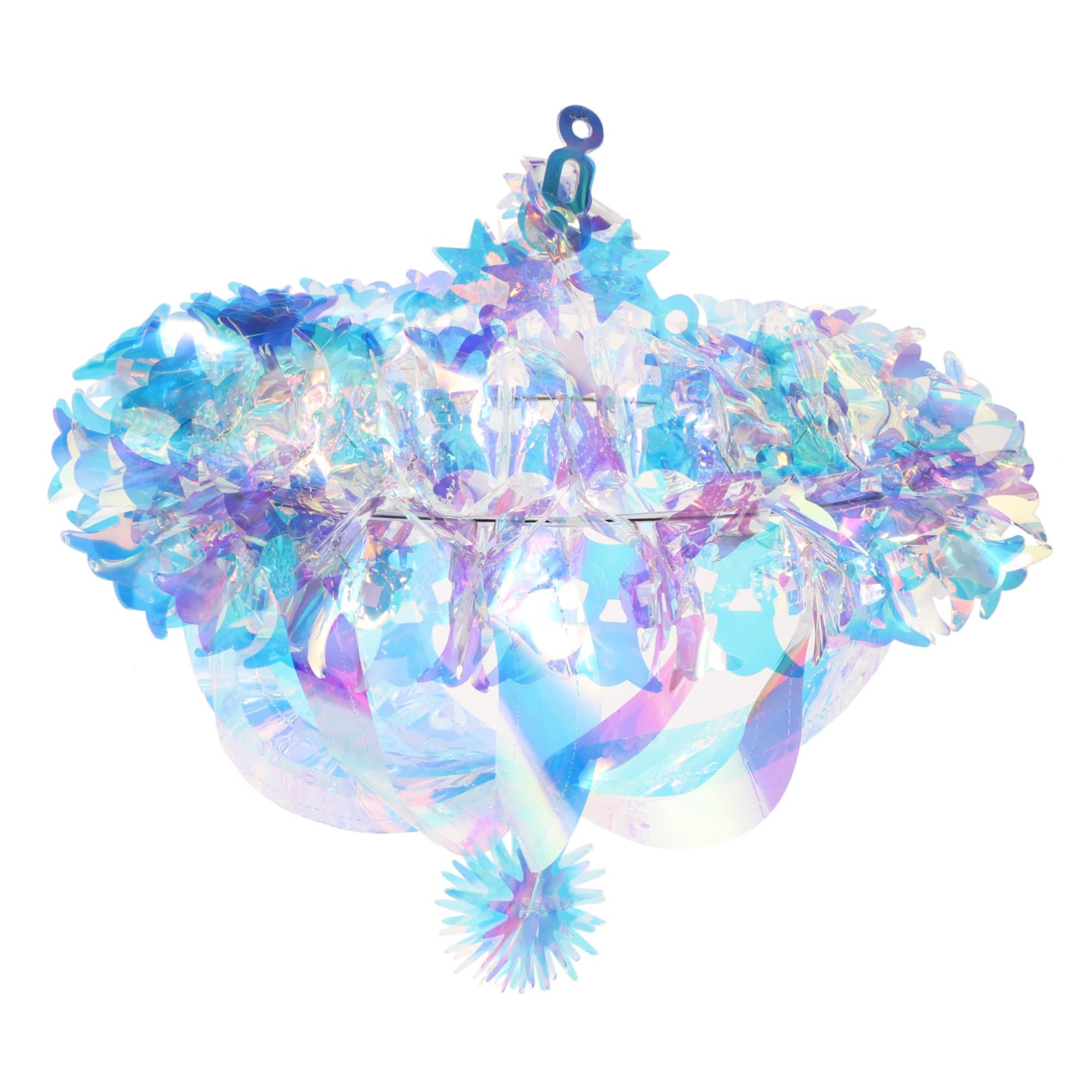 Cabilock 3pièces Glitter Iridescent Hanging Decoration Décoration De Plafond Irisée Pour Mariage Anniversaire Fête Et Événements Ornement Lumineux