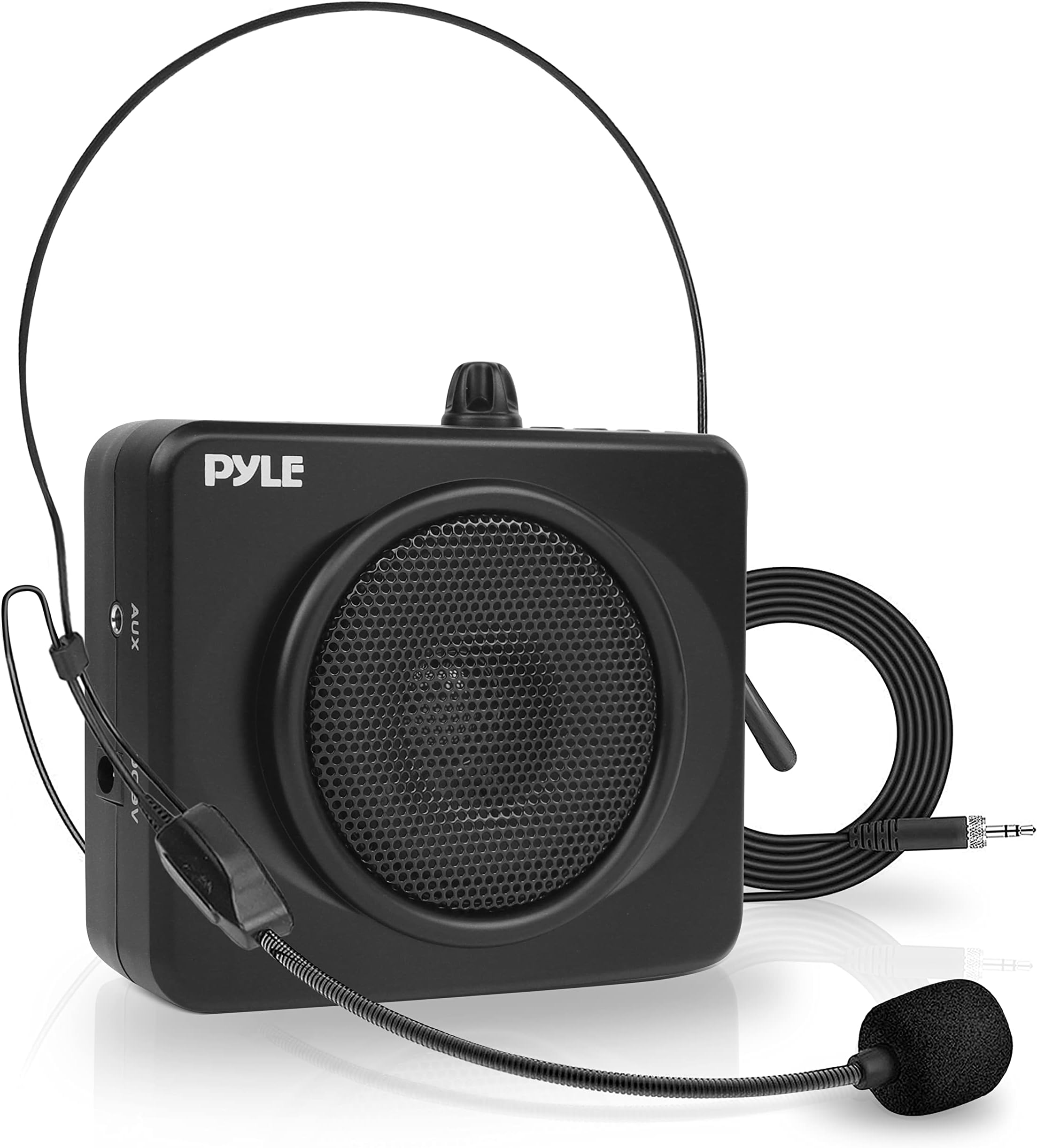 PYLE-PRO PWMA60UB 50 Watts Portable USB Waist-Band PA System with Headset Microphone, Rechargeable Batteries (Color Black)
