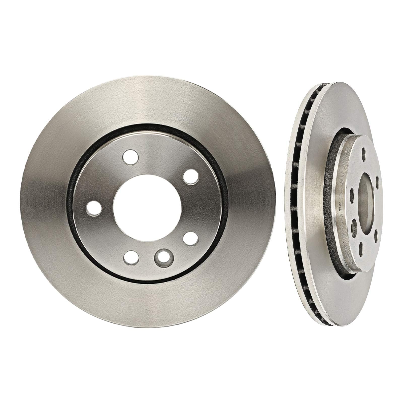 Frankberg 2x Bremsscheiben + 4x Bremsbeläge Hinten 7H0698451C | Kompatibel mit Transporter V Kasten 7EA 7EH 7HA 7HH,Transporter V Bus 7EB 7EJ 7HB 7HJ,Transporter VI Kasten SGA SGH SHA SHH