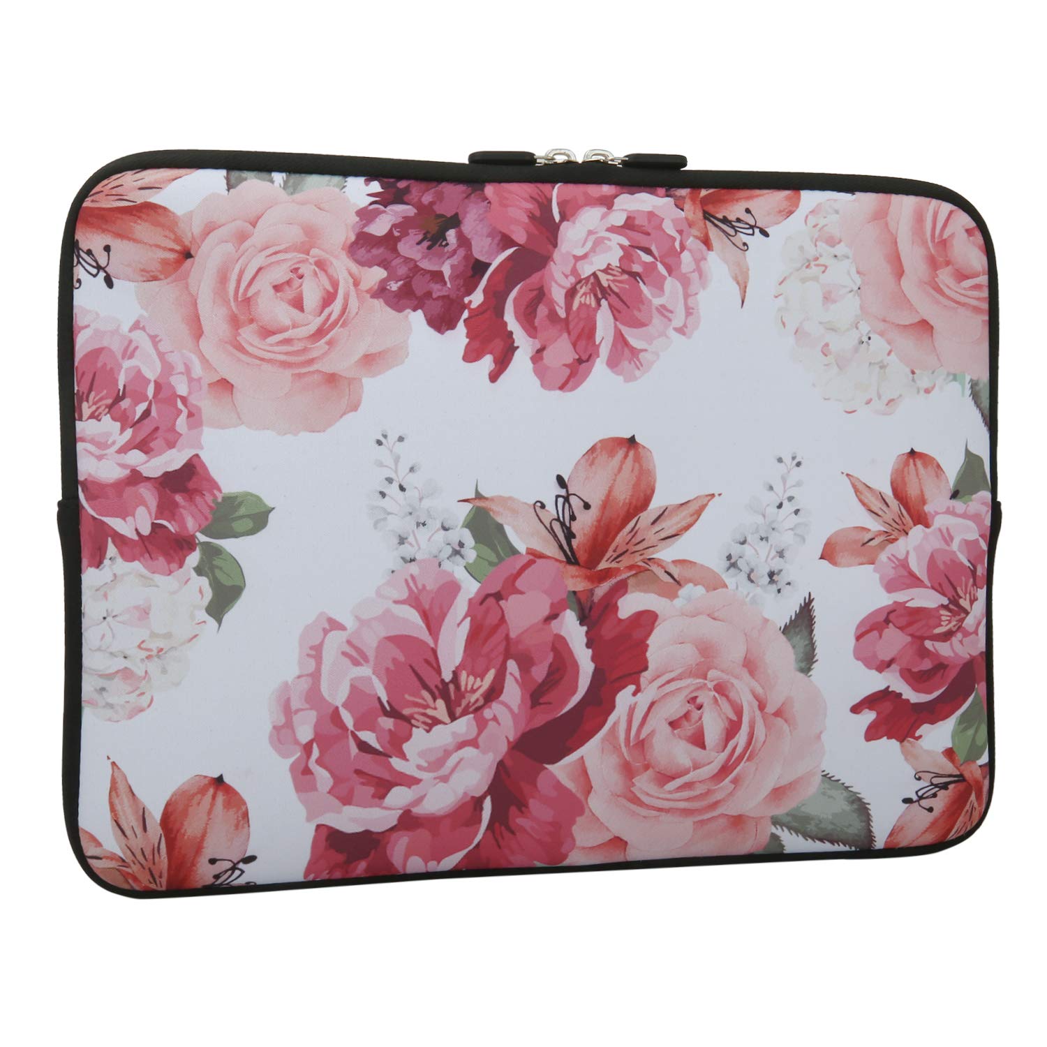 Lapac Pink Flower Laptop Sleeve Case Bag Cover Water Repellent