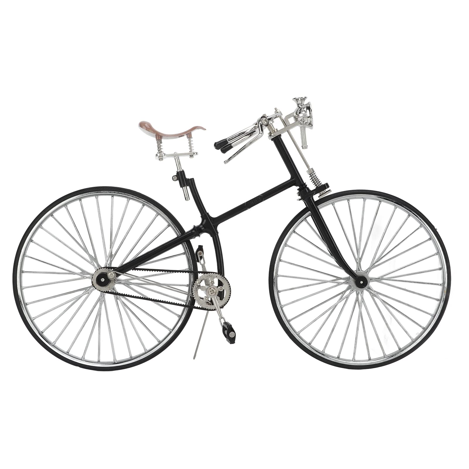 Modelo de Bicicleta Retro, Mini Bicicleta Desmontable de Metal, | Neumáticos de Goma, Adorno de Escritorio, Réplica de los 80, Marco Metálico Durable