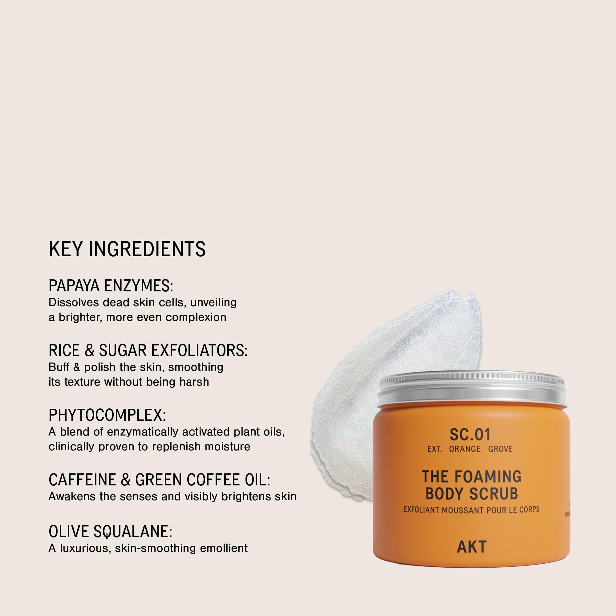 AKT, The Foaming Body Scrub SC.01 Orange Grove 250 ml