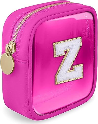 LOFOWN Bolsa de maquillaje transparente Mini bolsa de cosméticos para mujer, bolsa transparente con cremallera, lindas bolsas de maquillaje de