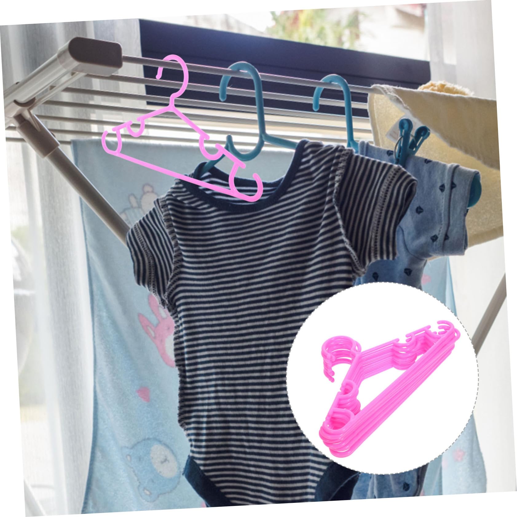 MAGICLULU 40 Piezas De Perchas para Niños Perchas para Niños De Ropa para Percha De Tela Pesadas para Faldas Perchero De Plástico para Bebés