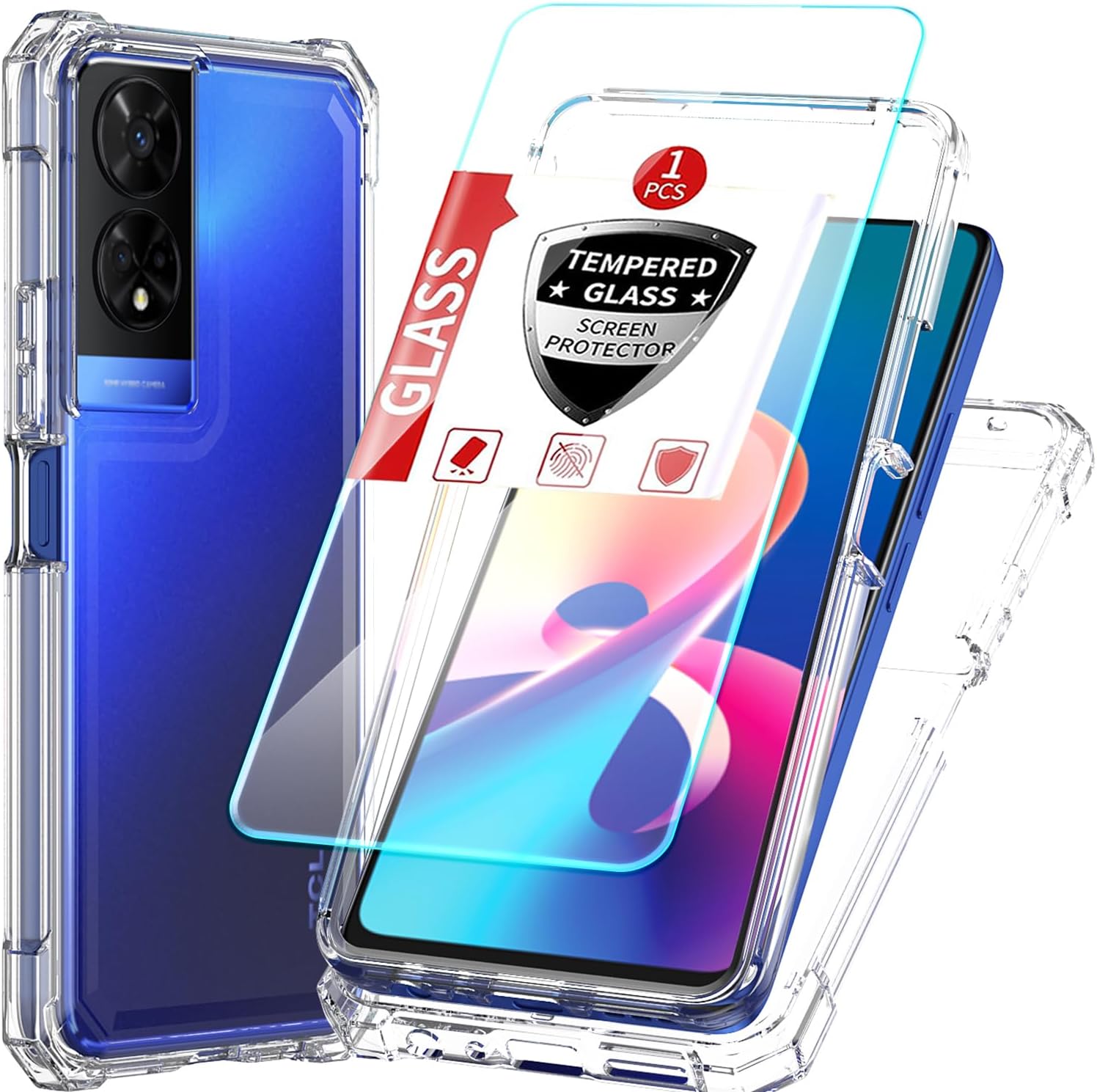 Amazon.com: for TCL 50 XE 5G/TCL 50 XE Nxtpaper 5G 3-in-1 Case, TCL ...