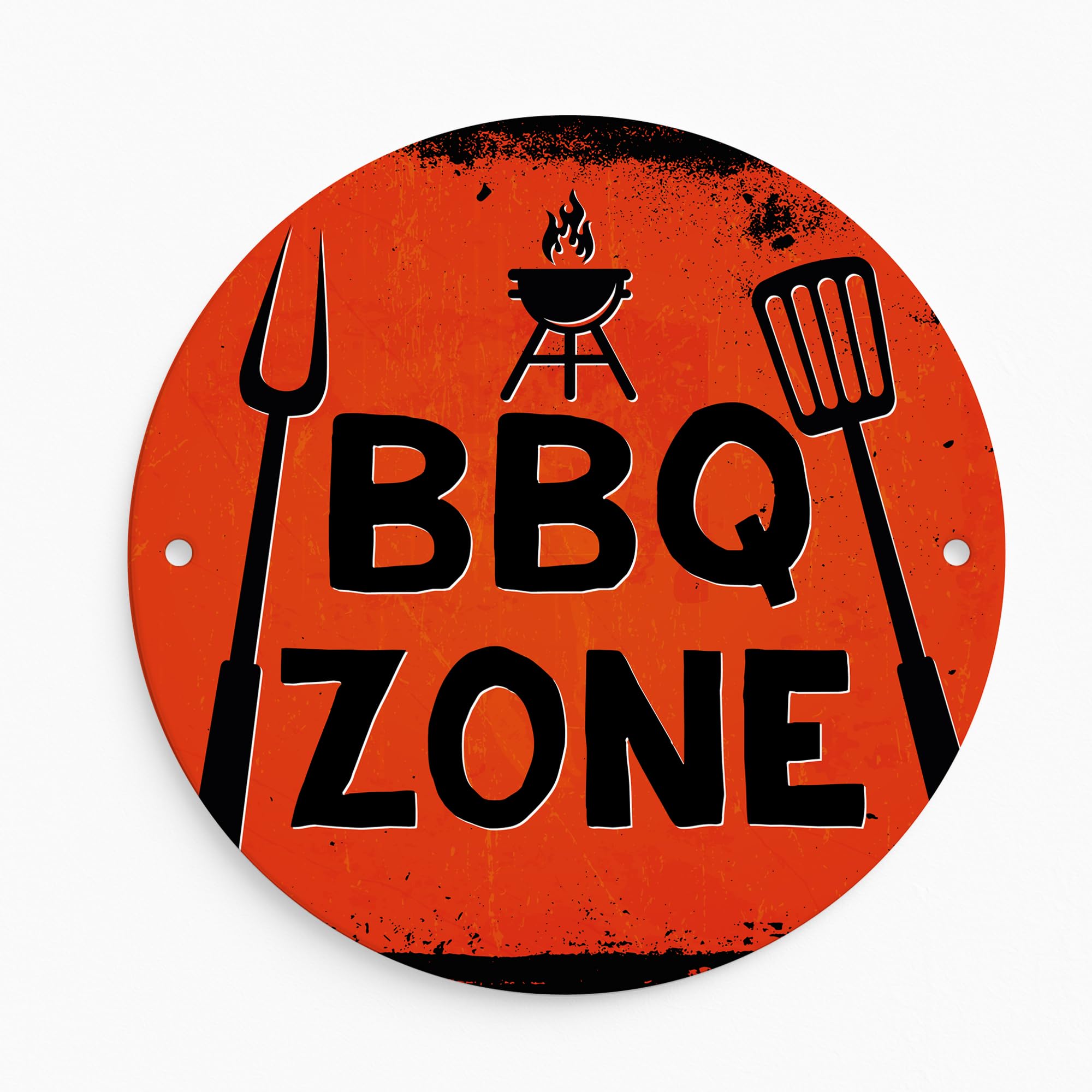 Red Ocean BBQ Zone Sign For Garden Acrylic BBQ Signs For Home Outside Decor Garden Shed Garage Man Cave Signs Gift Men Plaque Hanging Sign