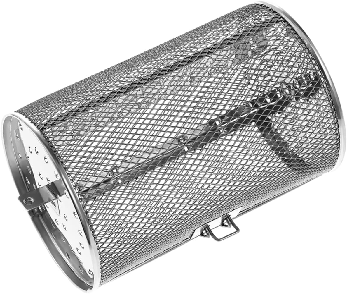 Milisten Rotisserie Oven Rack Rotating Stainless Steel Grill Roaster Basket for Even Cooking Suitable for Air Fryers Ovens for Roasting Nuts Meats More Milisten Rotisserie Oven Rack Rotating Stainless Steel Grill Roaster Basket for Even Cooking Suitable for Air Fryers Ovens for Roasting Nuts Meats More