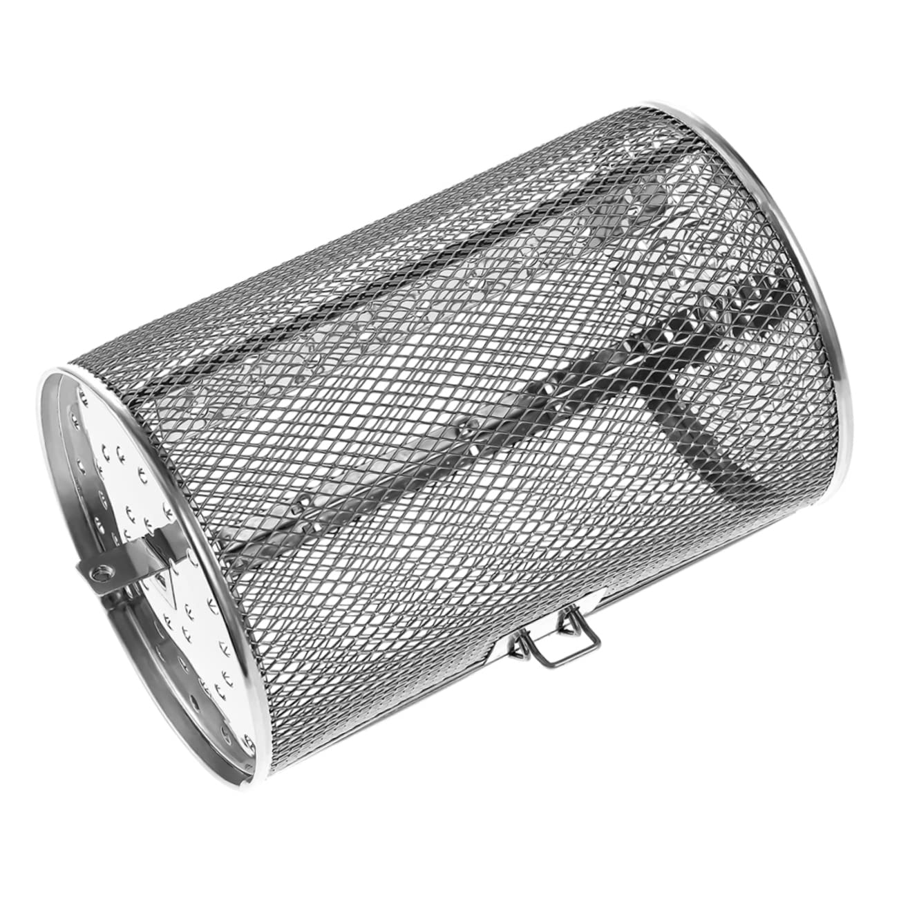 Milisten Rotisserie Oven Rack Rotating Stainless Steel Grill Roaster Basket for Even Cooking Suitable for Air Fryers Ovens for Roasting Nuts Meats More