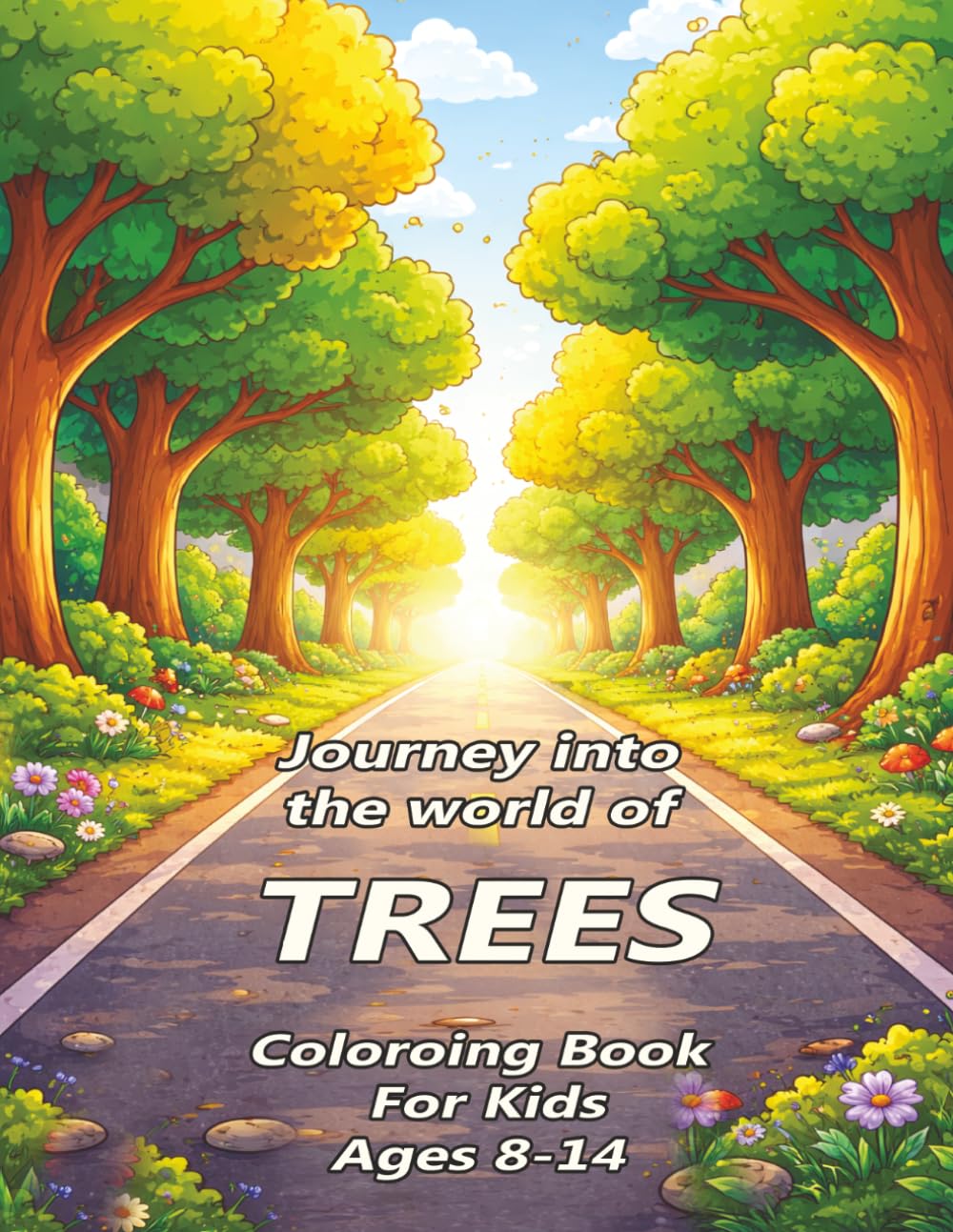 Journey into the World of Trees: Coloring book for kids