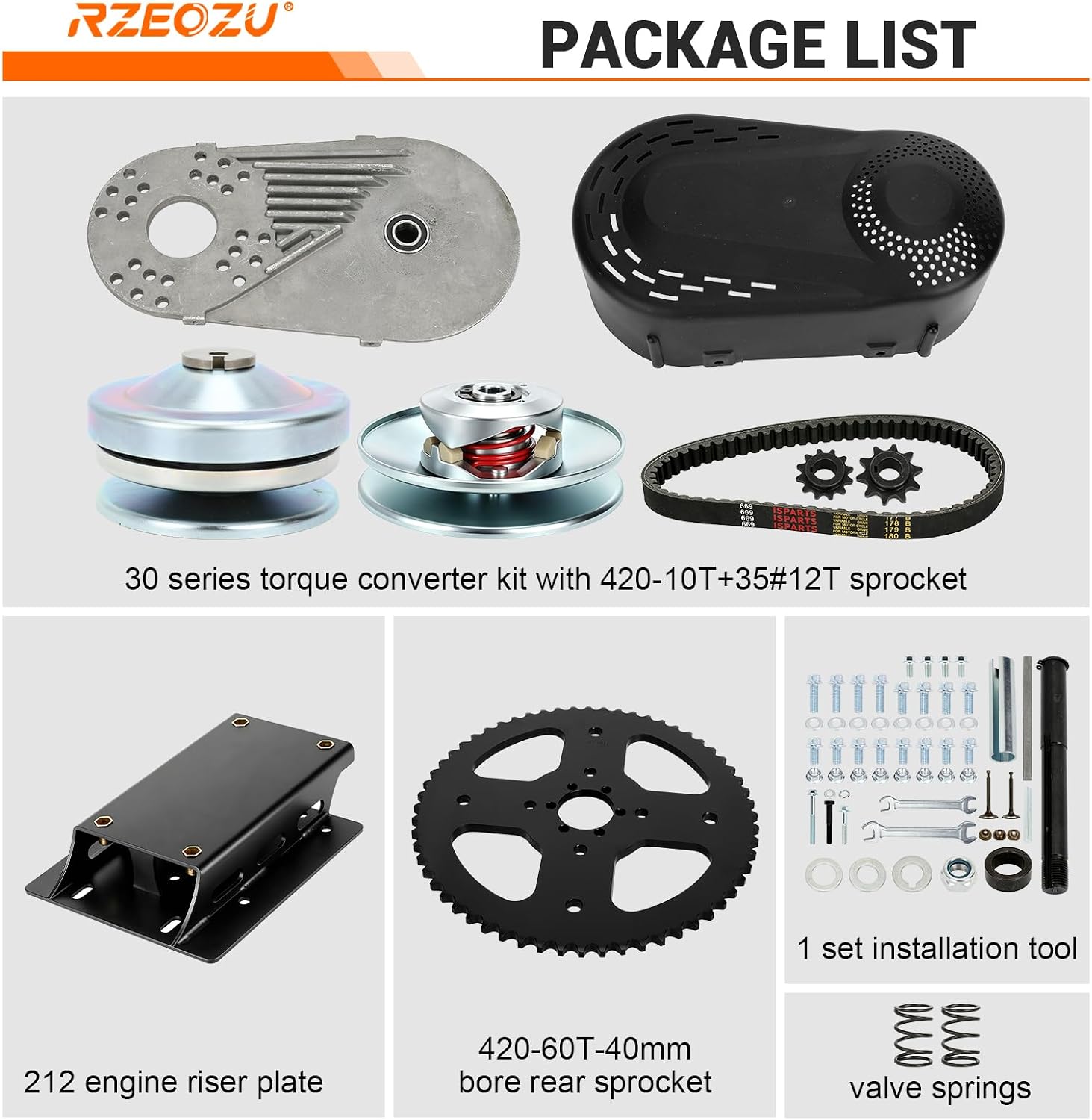 30 Series Torque Converter Kit Replacement for Predator 212 224cc