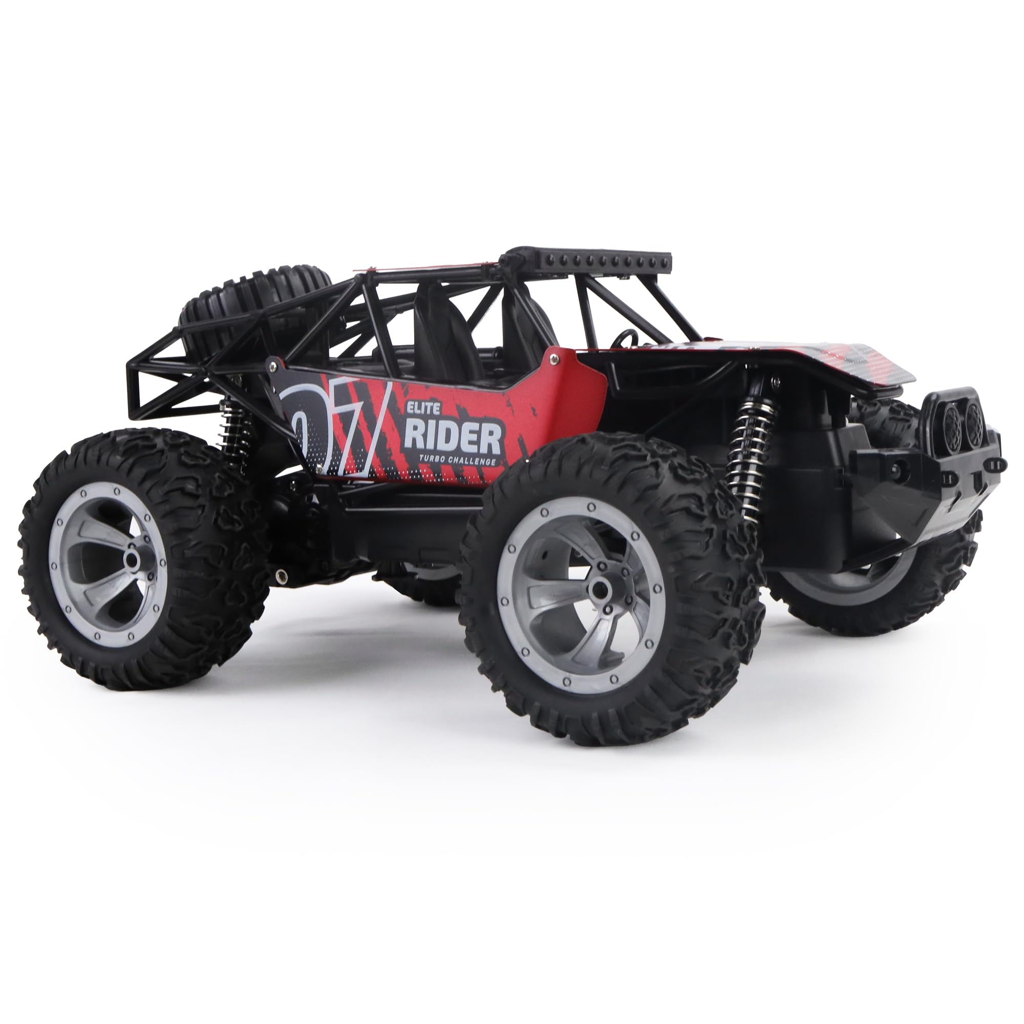 TURBO CHALLENGE - Avventura con il Buggy - Elite - 094862LR - Auto Telecomandata - Rossa - 1/14 - Pronta all'Uso - Batteria Ricaricabile e Batterie Incluse - Metallo - A Partire dai 8 anni