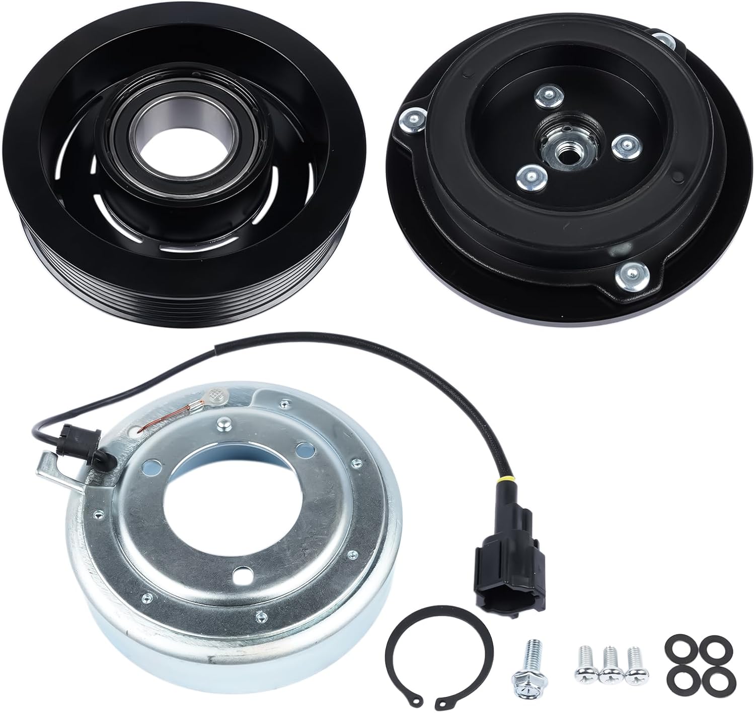 A/C Compressor Clutch Kit Replacement for Nissan Altima 2.5L L4 2002-2006 926008J03B 926008J00A 926008J01A 926008J020