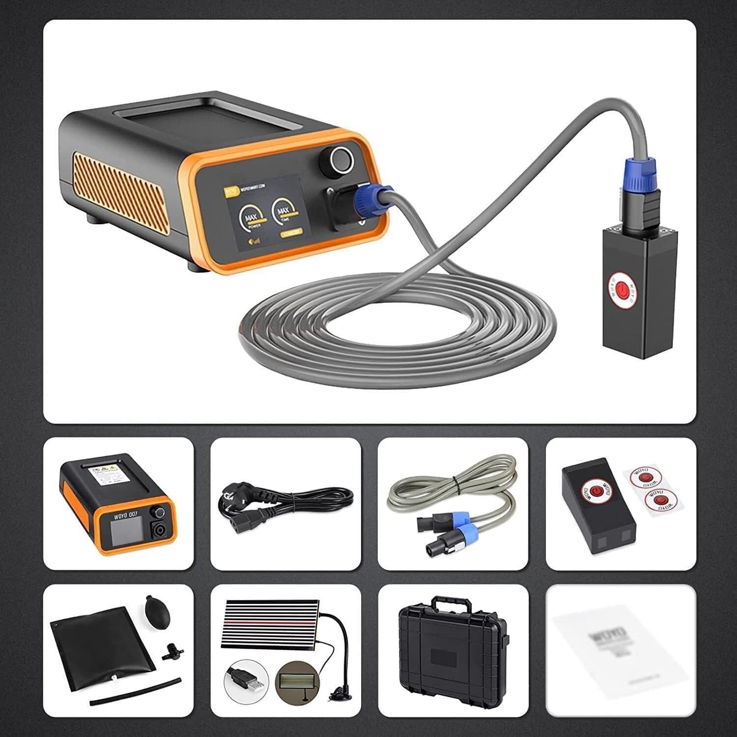 1000W PDR Hot Box Auto Beulen Reparatur Set Induction Heater Machine, Lackfreies Beulen Reparatur Ausbeulwerkzeug, Metallblech Reparieren Dellen Entferne für 98% Hagel-Dellen,220V