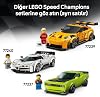 LEGO Speed Champions Lamborghini Revuelto and Huracán STO 77238 – Dual Model Car for Kids Ages 10 and Over, Detailed Race Cars and Game and Exhibition Production Set with Driver Figures (607 Pieces)