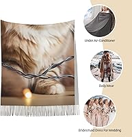 Vista 4 de Bufandas para mujer, bufanda cálida de invierno, con borla, manta de gran tamaño, bufandas de color negro, melocotón, rosa, chal