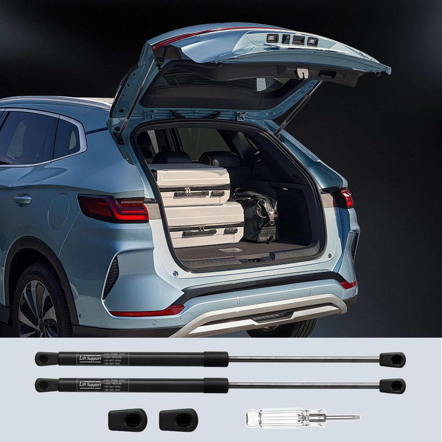 Rear Tailgate Lift Supports fit for Saturn Vue 2002-2007 Trunk Hatch Shock Struts Saturn Vue 2002 2003 2004 2005 2006 2007 (Pack of 2) OE# 4363