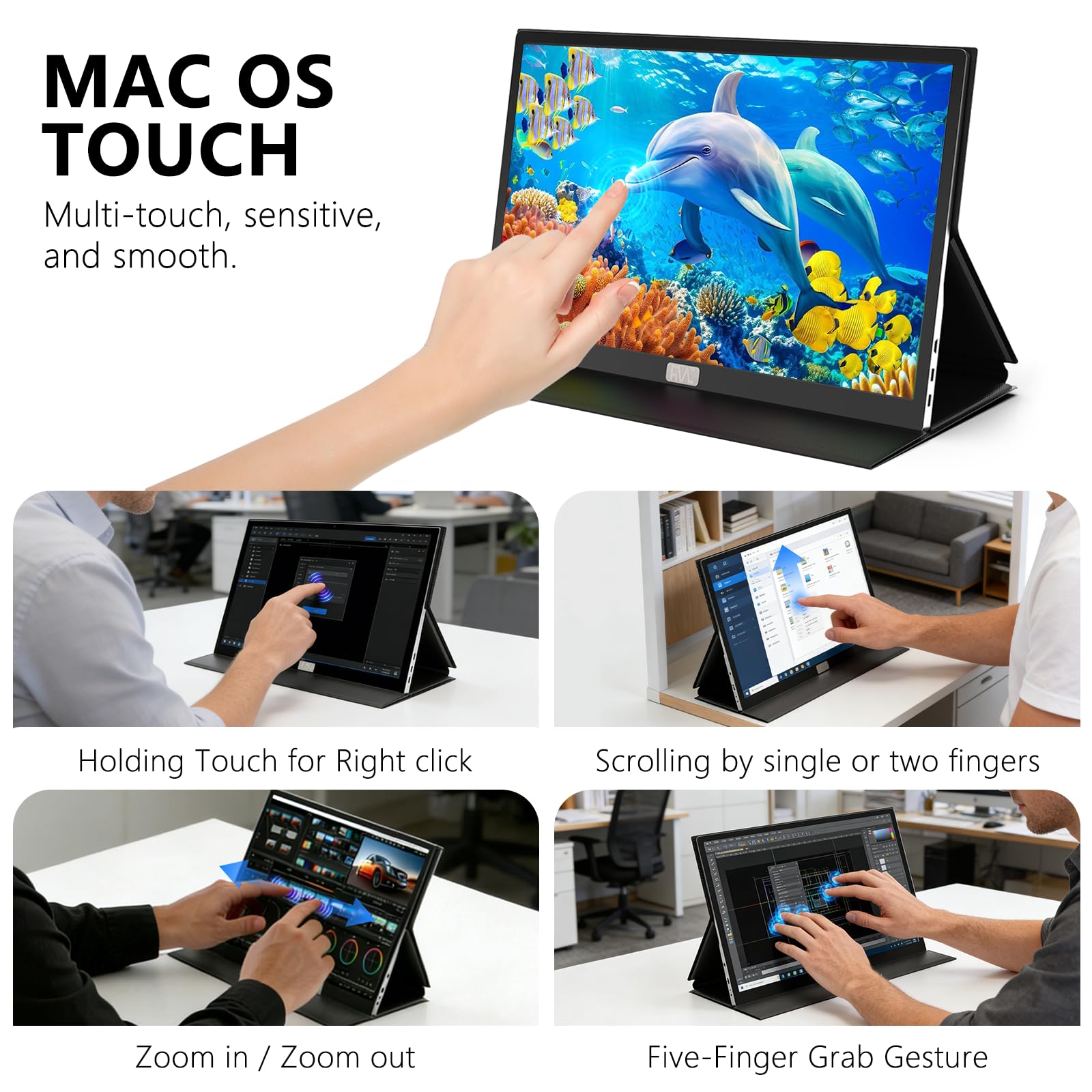 Amazon.com: JSHIX 4K Portable Monitor 15.6