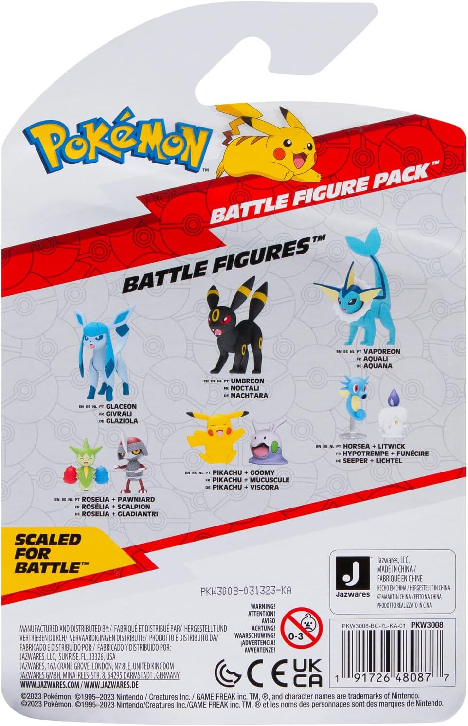 Pokémon Battle Figure 2 Pack (Litwick & Horsea) W15
