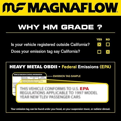Miniatura 3 de MagnaFlow Catalytic Converter 24367 Grado HM, Colector (compatible con EPA)